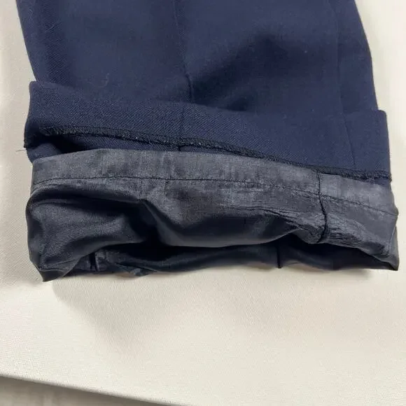 Pendleton Virgin Wool Flat Front Fully Lined Navy Blue Dress Pants Size 10 - Picture 5 of 10